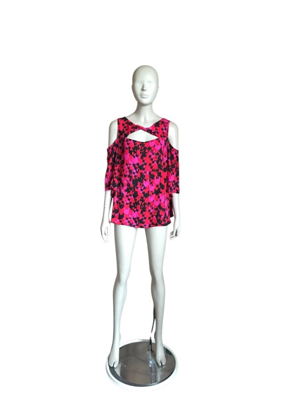 Bold Elements Red, Pink and Black Blouse